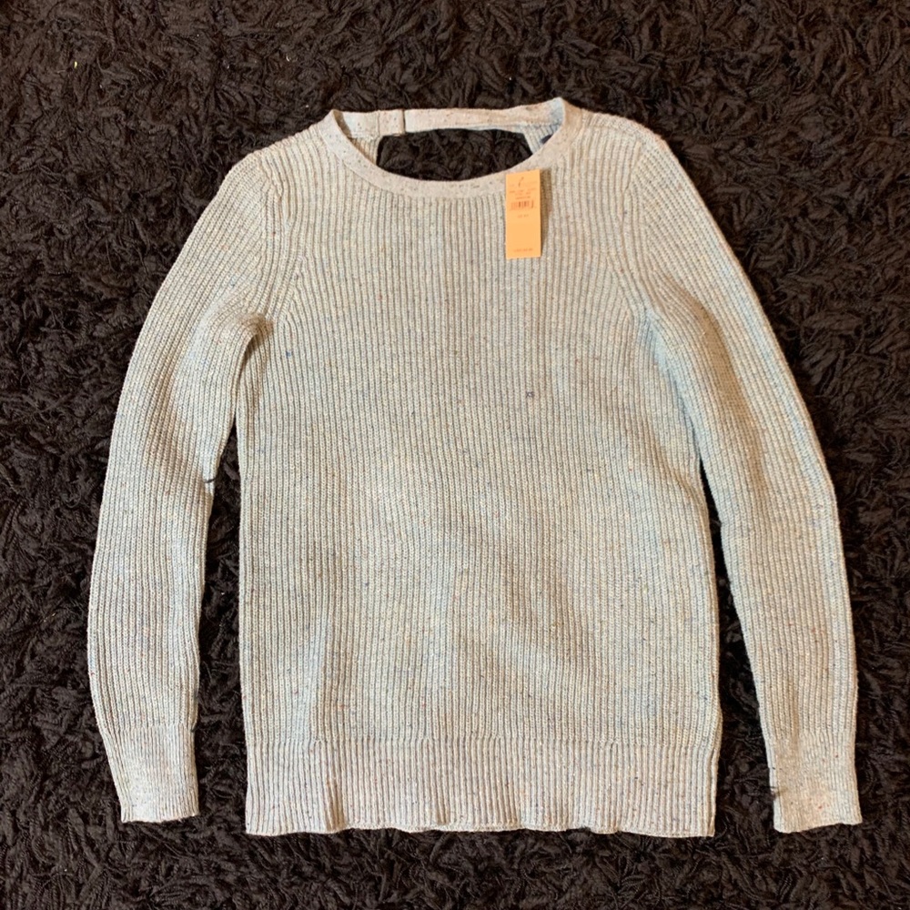NWT AE Sweater with v in back